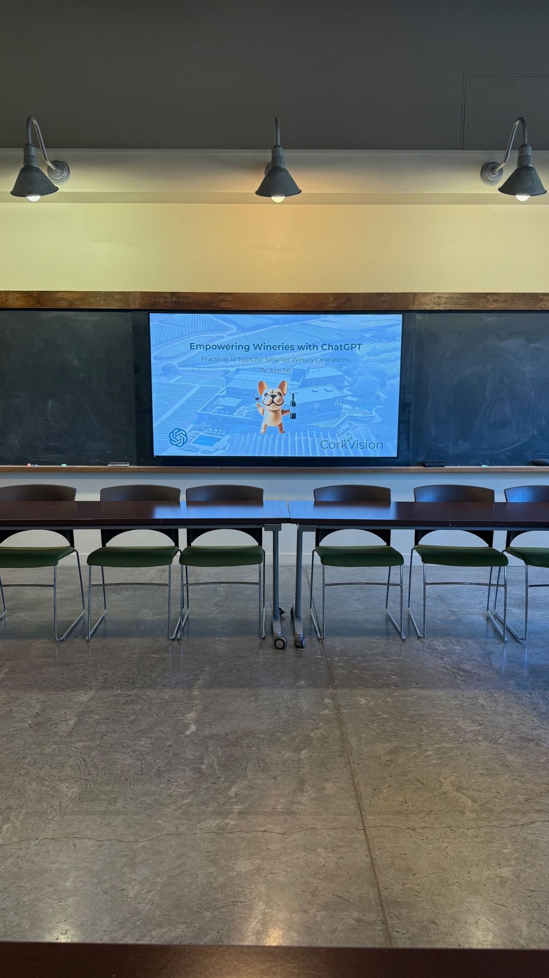 John Tan's 'Empowering Wineries with ChatGPT' class for Napa Valley Vintners