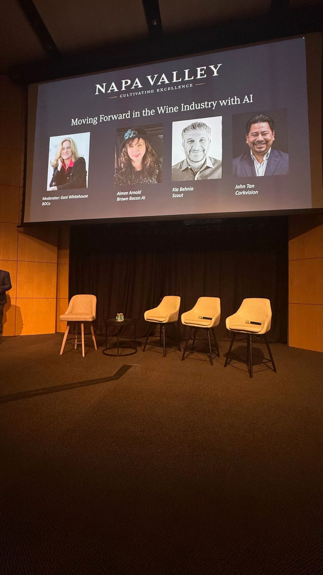 Napa Valley Vintners AI Symposium featured session panel with John Tan